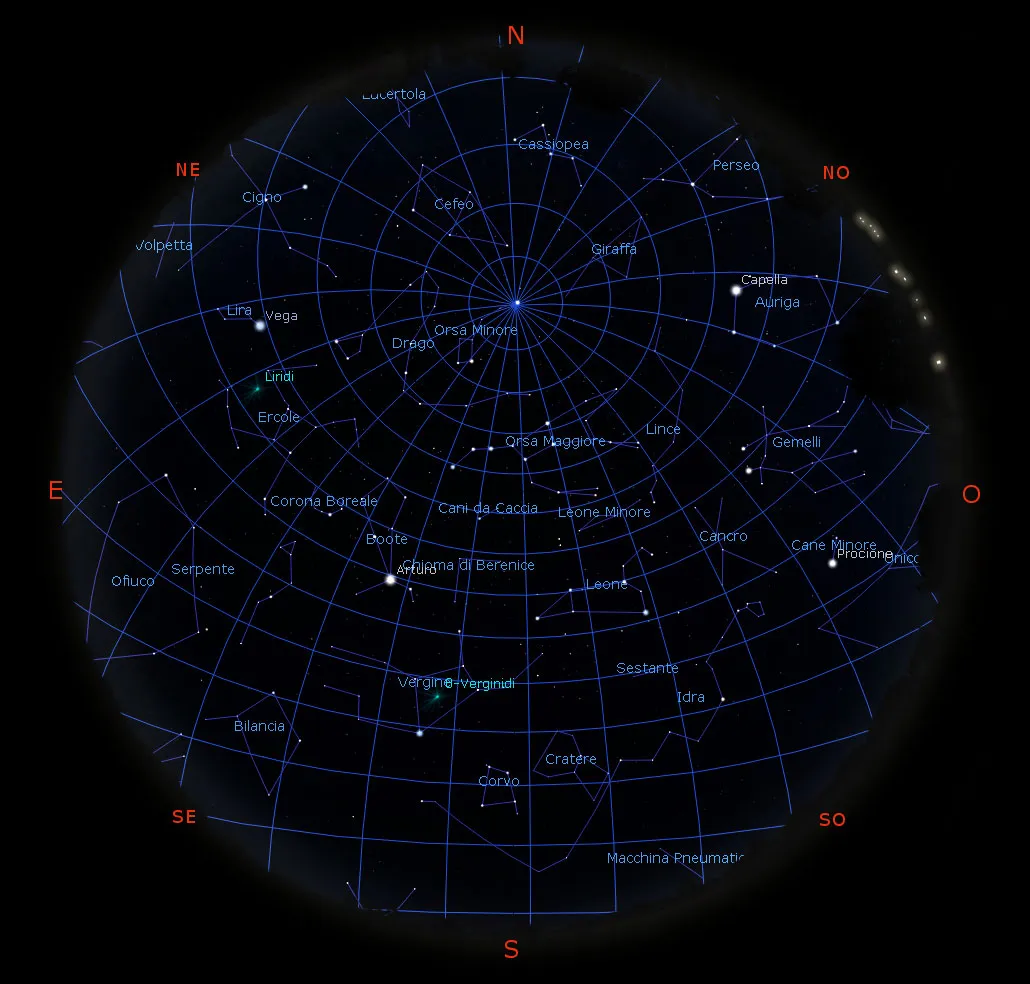Il cielo di aprile 2020
